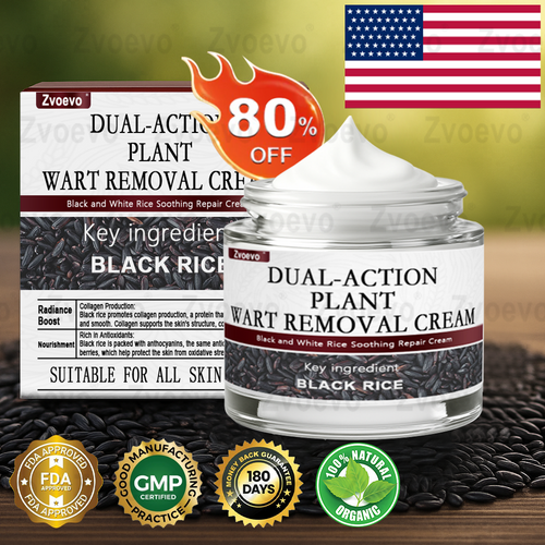 Zvoevo® Black Rice Skin Repair Essence Cream ⚕️ FDA Certified (Removes warts and skin growths, improves keratin buildup and seborrheic dermatitis, follicular keratosis, age spots, and bruising)