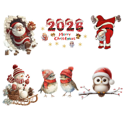 Early Christmas Sale 50%🎄🎅3D Santa Breakthrough Wall Decals