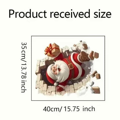 Early Christmas Sale 50%🎄🎅3D Santa Breakthrough Wall Decals
