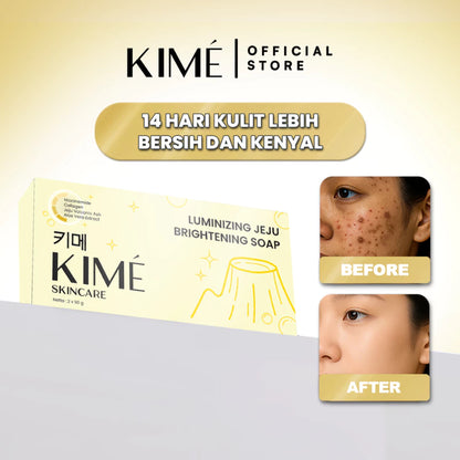 [BUY 1 BOX GET 2 BATANG]🧼KIME Luminizing Jeju brightening Soap